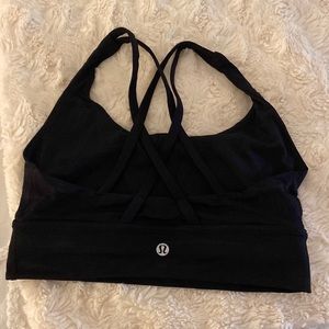 Lululemon black energy sports bra